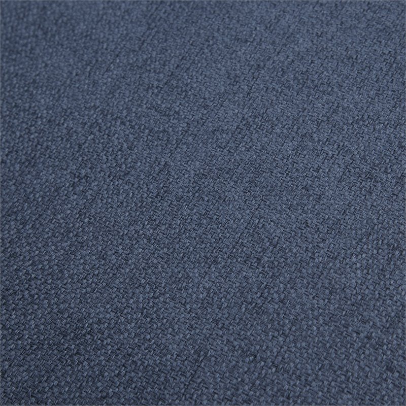 Madison Park Tyler Solid Wood and Polyester Fabric Swivel Chair in Blue