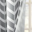 Intelligent Design Alex Polyester Microfiber Chevron Panel Pair in Yellow/Gray