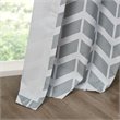 Intelligent Design Alex Polyester Microfiber Chevron Panel Pair in Yellow/Gray