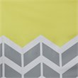 Intelligent Design Alex Polyester Microfiber Chevron Panel Pair in Yellow/Gray