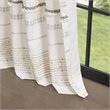 INK+IVY Nea Cotton Printed Window Curtain Panel with Lining in Off White/Gray