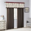 Madison Park Serene Polyester Fabric Window Panel with Lining in Brown/Red