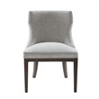 Madison Park Signature Hutton Wood and Fabric Dining Chair in Gray (Set of 2)