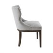 Madison Park Signature Hutton Wood and Fabric Dining Chair in Gray (Set of 2)