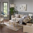 Madison Park Signature Bordeaux Metal and Marble Console Table in Gold/White