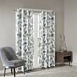 SunSmart Camille Polyester Printed Room Darkening Window Panel in Aqua Blue