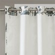 SunSmart Camille Polyester Printed Room Darkening Window Panel in Aqua Blue