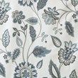 SunSmart Camille Polyester Printed Room Darkening Window Panel in Aqua Blue