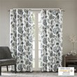 SunSmart Camille Polyester Printed Room Darkening Window Panel in Aqua Blue