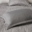 Madison Park Walter 7-Piece Polyester Printed Seersucker Comforter Set in Gray