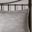 Madison Park Walter 7-Piece Polyester Printed Seersucker Comforter Set in Gray