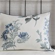 Madison Park Zennia 7-Piece Polyester Comforter Set with Throw Blanket in Blue