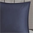 Madison Park Zennia 7-Piece Polyester Comforter Set with Throw Blanket in Blue