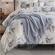 Madison Park Zennia 7-Piece Polyester Comforter Set with Throw Blanket in Blue