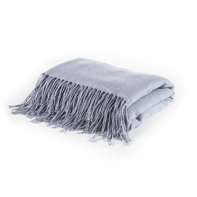 Madison Park Zennia 7-Piece Polyester Comforter Set with Throw Blanket in Blue