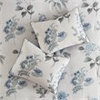Madison Park Zennia 7-Piece Polyester Comforter Set with Throw Blanket in Blue