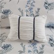 Madison Park Zennia 7-Piece Polyester Comforter Set with Throw Blanket in Blue