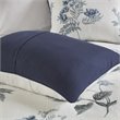 Madison Park Zennia 7-Piece Polyester Comforter Set with Throw Blanket in Blue