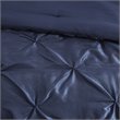 Madison Park Laurel 7-Piece 100 Percent Polyester Polyoni Comforter Set in Navy
