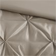 Madison Park Laurel 7-Piece 100 Percent Polyester Polyoni Set w/ Pleats in Beige