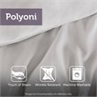 Madison Park Laurel 7-Piece 100 Percent Polyester Polyoni Set w/ Pleats in Beige