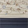 Madison Park Serene 7-Piece 100 Percent Polyester Polyoni Comforter Set in Navy