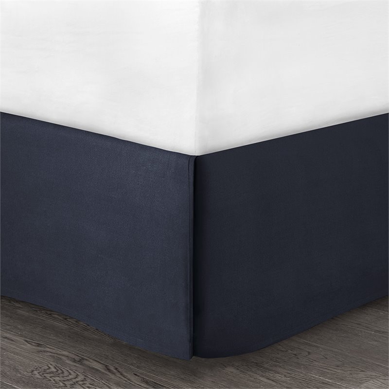 Madison Park Serene 7-Piece 100 Percent Polyester Polyoni Comforter Set in Navy