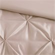 Madison Park Laurel 7-Piece Polyester Pieced Pleated Comforter Set in Pink