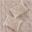 Madison Park Laurel 7-Piece Polyester Pieced Pleated Comforter Set in Pink