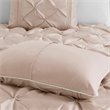 Madison Park Laurel 7-Piece Polyester Pieced Pleated Comforter Set in Pink