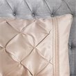 Madison Park Laurel 7-Piece Polyester Pieced Pleated Comforter Set in Pink