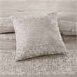 Madison Park Ava 7-Piece Polyester Chenille Pieced Comforter Set in Beige