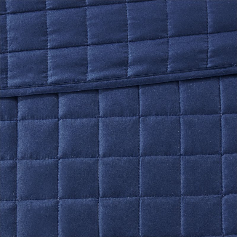 Madison Park Heritage 8-Piece Polyester Microfiber Comforter Set in Navy