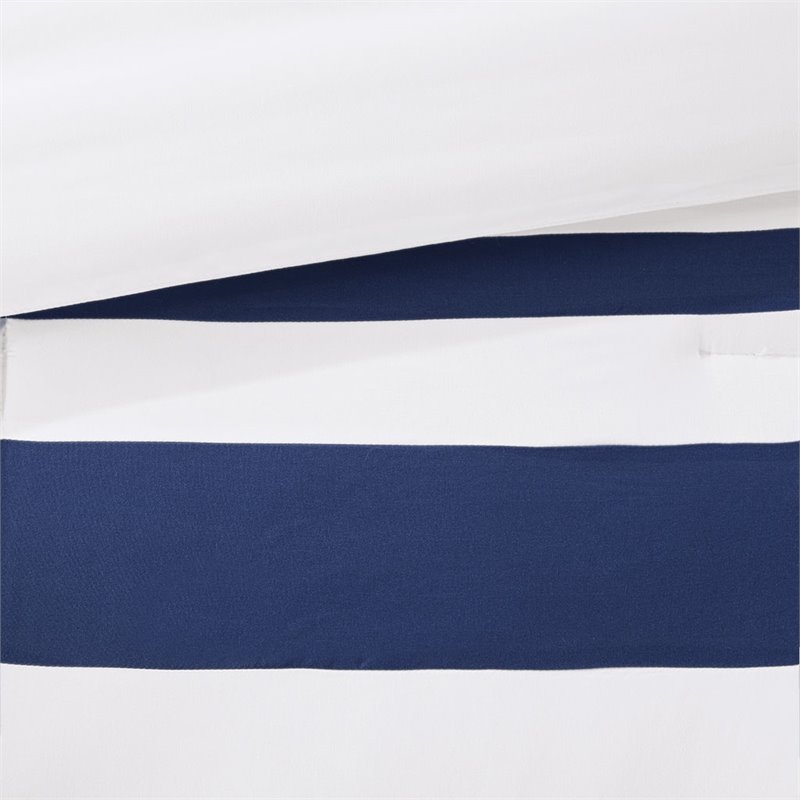 Madison Park Heritage 8-Piece Polyester Microfiber Comforter Set in Navy