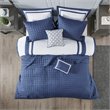 Madison Park Heritage 8-Piece Polyester Microfiber Comforter Set in Navy