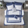 Madison Park Heritage 8-Piece Polyester Microfiber Comforter Set in Navy