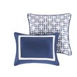 Madison Park Heritage 8-Piece Polyester Microfiber Comforter Set in Navy