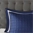 Madison Park Heritage 8-Piece Polyester Microfiber Comforter Set in Navy