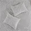 Madison Park Veronica 100 Percent Cotton Tufted Comforter Set in Gray