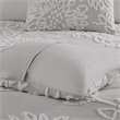 Madison Park Veronica 100 Percent Cotton Tufted Comforter Set in Gray