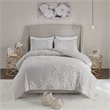 Madison Park Veronica 100 Percent Cotton Tufted Comforter Set in Gray
