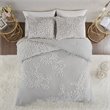 Madison Park Veronica 100 Percent Cotton Tufted Comforter Set in Gray