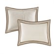 Madison Park Genevieve 7-Piece Polyester Solid Comforter Set in Beige