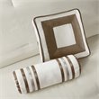 Madison Park Genevieve 7-Piece Polyester Solid Comforter Set in Beige