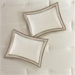 Madison Park Genevieve 7-Piece Polyester Solid Comforter Set in Beige