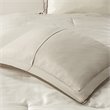 Madison Park Genevieve 7-Piece Polyester Solid Comforter Set in Beige