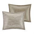 Madison Park Walter 7-Piece Polyester Printed Seersucker Comforter Set in Beige