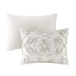 Madison Park Violette 100 Percent Cotton Tufted Comforter Set in Ivory