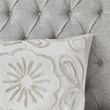 Madison Park Violette 100 Percent Cotton Tufted Comforter Set in Ivory