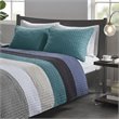 Madison Park Keaton Polyester Microfiber Solid Brushed Coverlet Set in Black